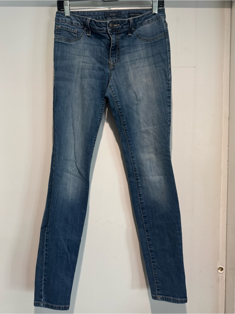 Jessica Simpson Kiss Me Skinny Jeans Womens 29 Medium Wash Blue Stretch Denim